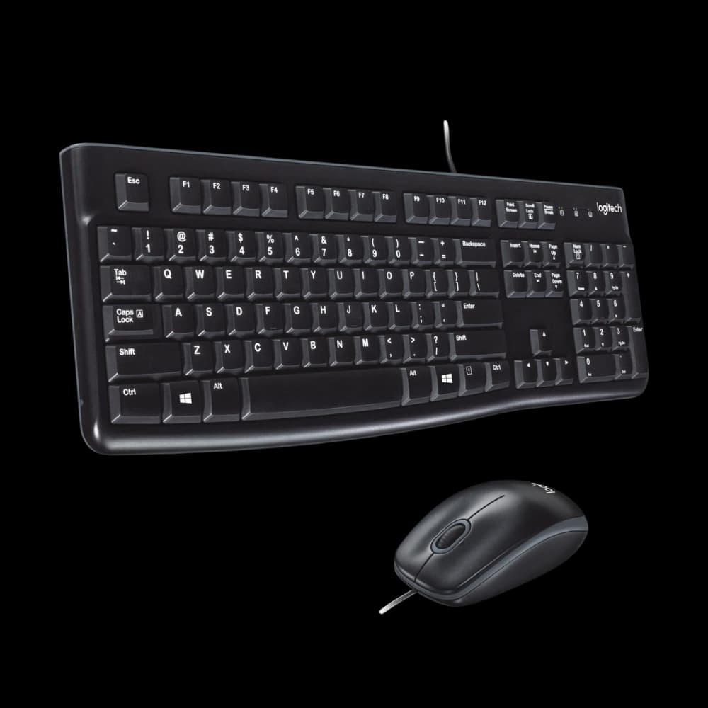 Logitech MK120 Combo Teclado y Mouse con Cable para Windows