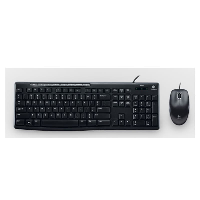 Kit de Teclado y Mouse LOGITECH MK200