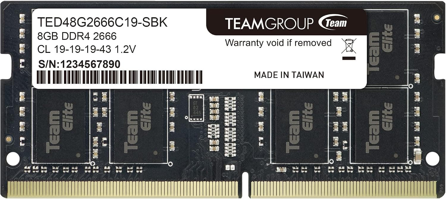 Memoria RAM Team Group Elite DDR4, 2666MHz, 8GB, CL19, SO-DIMM