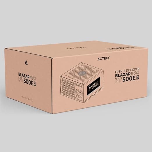 Fuente de poder acteck FT500E 500 WATTS